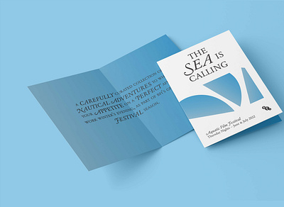 Aquatic Film Festival Brochure brochure design graphic design illustration typography