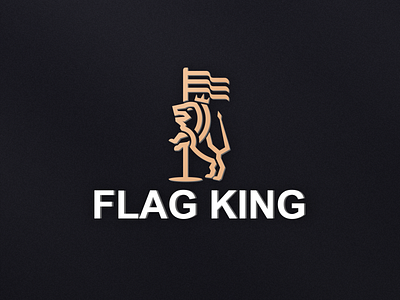 flag king branding design flag graphic design illustration king logo motion graphics typography vector