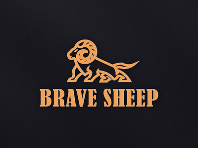 brave sheep logo concept branding design graphic design illustration logo motion graphics sheep typography vector