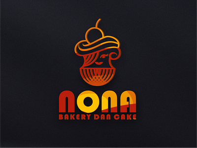 nona bakery and cake logo bakery branding design graphic design illustration logo motion graphics nona typography ux vector