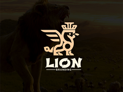 lion logo branding design graphic design illustration logo motion graphics typography ux vector