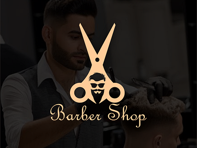 barber shop logo branding design graphic design illustration logo motion graphics typography ui ux vector