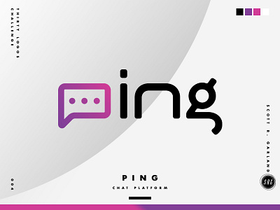 ThirtyLogos Challenge - Ping challenge create design email gradient illustrator photoshop ping thirty logos thirtylogos
