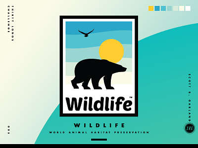 ThirtyLogos Challenge - Wildlife animal bear challenge create design illustrator logo photoshop retro thirty logos thirtylogos wildlife
