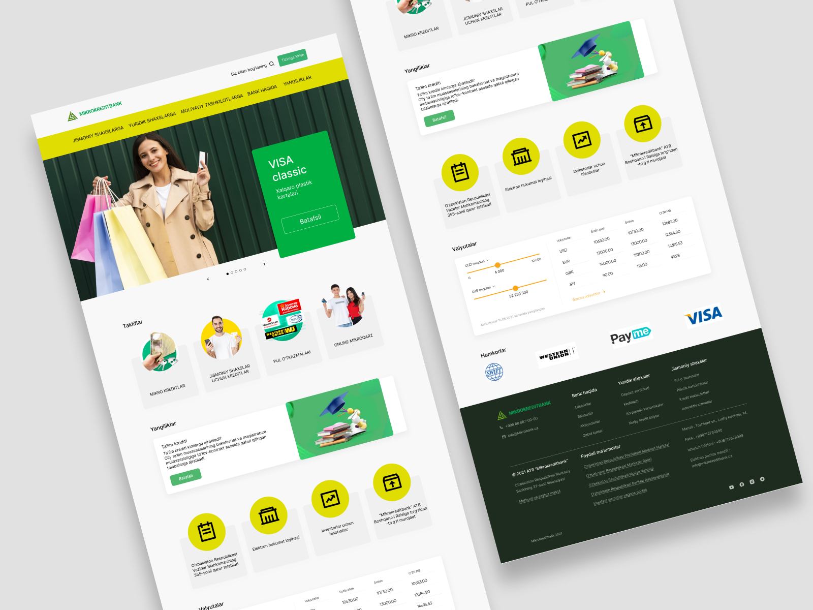 Redesign for Bank Website by Nelya on Dribbble