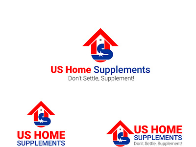 US HOME SUPPLEMENTS adobe illustrator app branding design graphic design illustration logo