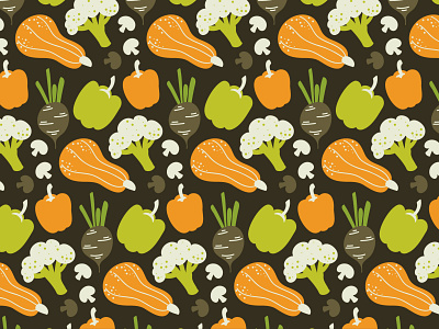 Pattern Design - Kitchen Vegetables