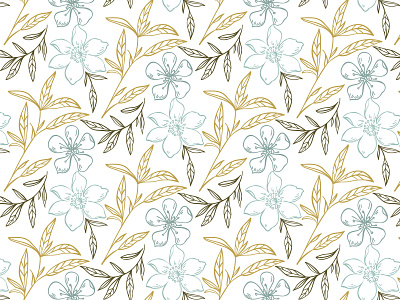 Pattern Design - Linear Flowers