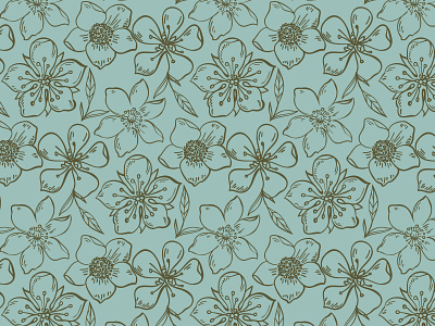 Pattern Design - Linear Flowers