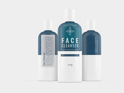 Face Cleanser Cosmetics Label branding cosmetics graphic design label