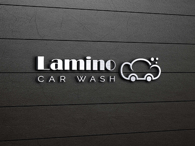 Lamino car washing shop logo branding design graphic design illustration logo typography vector