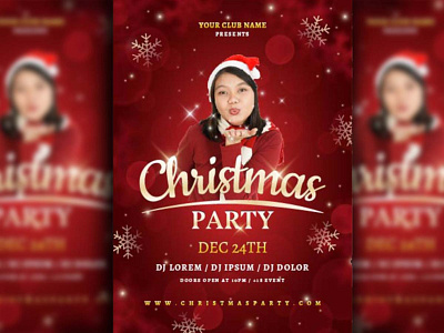Christmas Party Poster design graphic design illustration vector