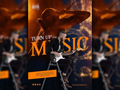 Music Poster graphic design illustration typography vector