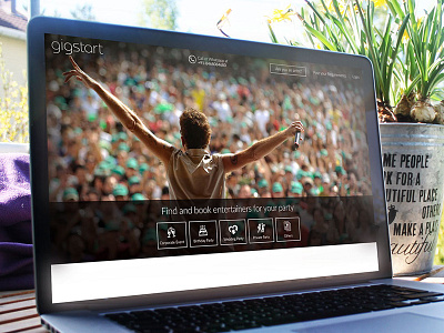 Gigstart Homepage 2015 homepage user interface