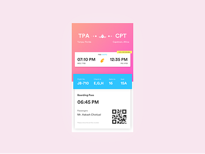 Mobile Boarding Pass