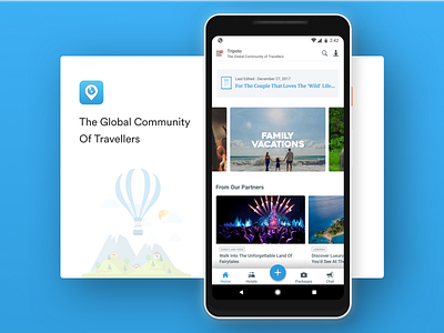 Tripoto's New Blue Theme android blue community homepage travel travellers tripoto vacation