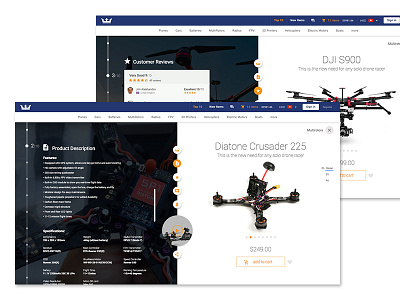 Product Page commerce drone ecommerce featured item multirotor presentation product product page top 10 walkera