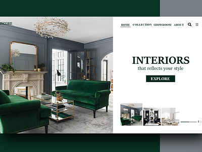 Interior Decor Company Landing page