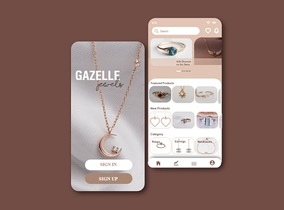 Gazelle Mobile app UI