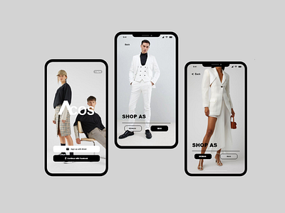 ACOS Mobile UI app design mobile app ui website