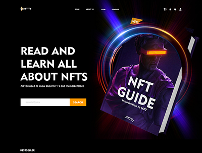 NFT Online Bookstore app design illustration logo mobile app ui ux website