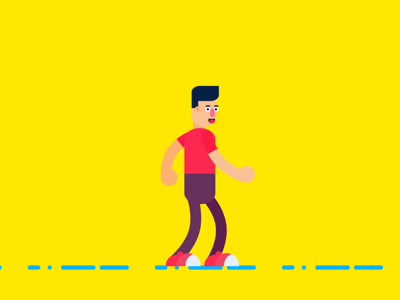 2D Walk Cycle Practice 2d character 2d character walk cycle after effects bangladesh motion graphic walk cycle animation
