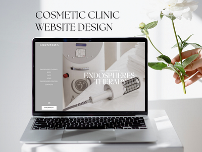 Cosmetic clinic website design design graphic design ui