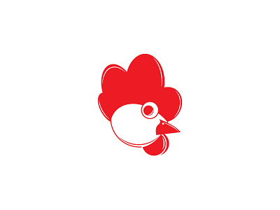 Chicken for Lekkerste chicken food food icon icon illustration logo red