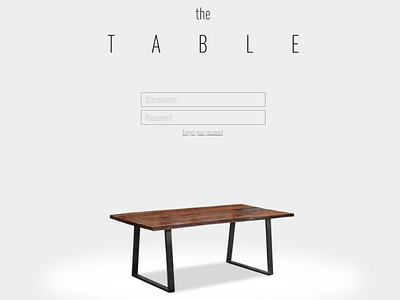 The Table Login