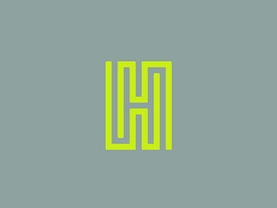 H letter letter logo mark simple typo