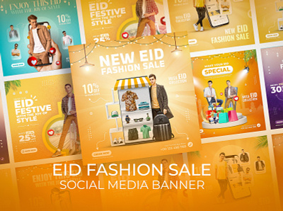 Eid fashion sale social media poster ads banner ads best banner eid fashion banner graphic design instagram template post social medai
