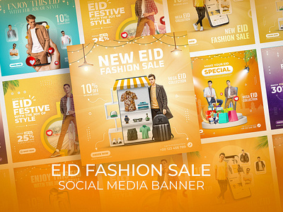 Eid fashion sale social media poster