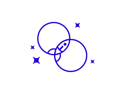 Intergalactic logo concept intergalactic logo spaceship