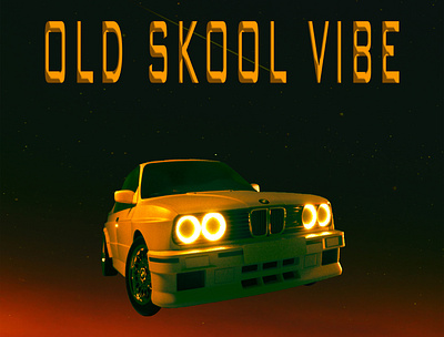 Old Skool VIBE adobe art digita graphic design photoshop typography