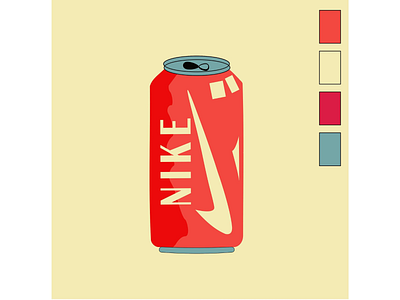 A nike can adobe branding graphic design illustator illustration traceing vector