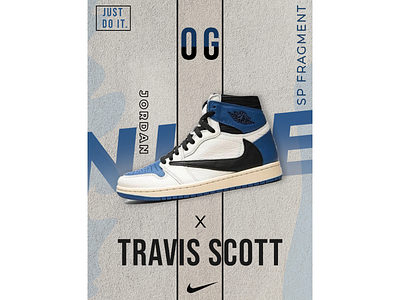 Nike X Travis Scott / POSTER DESIGN art brand identity branding design graphic design nike poster poster poster design shoe poster