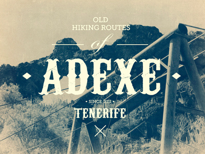 Adexe adeje design logo logotype photography typography vintage