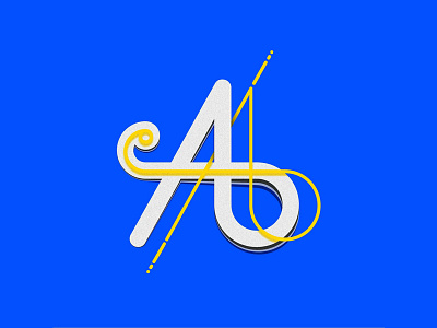 36 Days of type (A) a alphabet design digital font graphic design inspiration lettering line typography