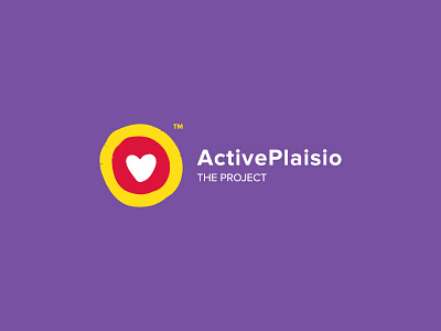 Active Plaisio branding circle colours heart identity illustration logo symbol