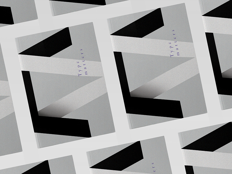 "Type Matters" typography editorial design cover book