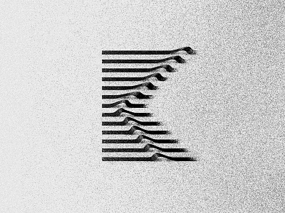 Letter K 36 days of type black design experimental typography graphic design symbol typography