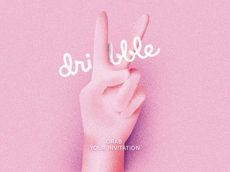 Dribbble Invitations illustration grab members new dribble invitation