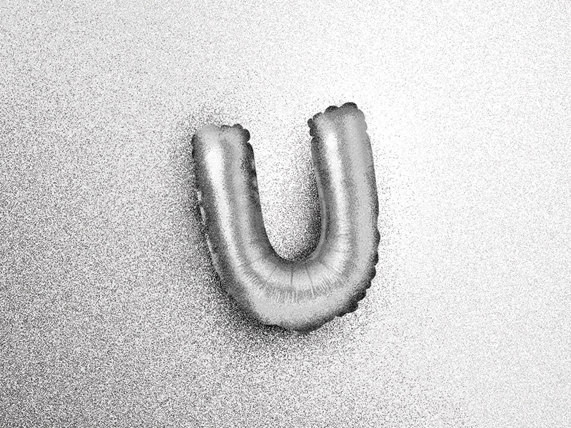 (U) 36 Days of Type u letter graphic design illustration typography