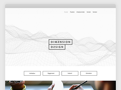 Dimension Design dimension design website white