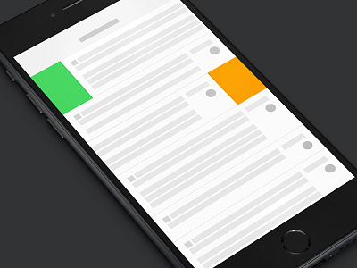 Wireframe ios iphone simple wireframe work
