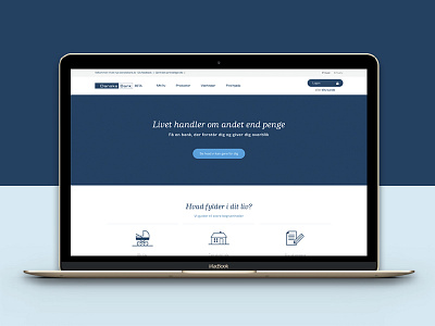 Danske Bank website bank blue danske bank responsive website