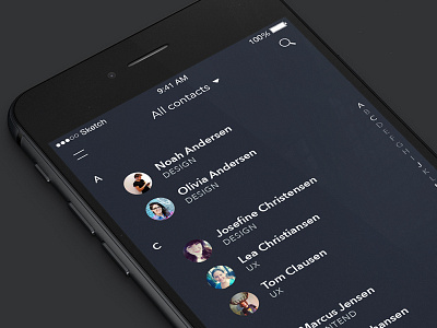 📕📲 contacts dark ios iphone list