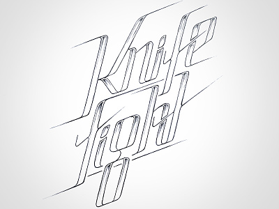 knife fight typography