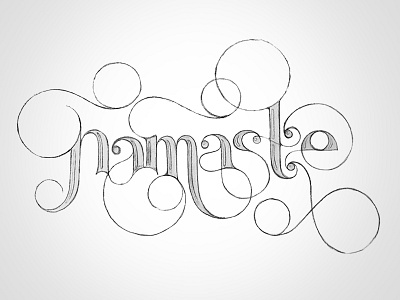 namaste typography