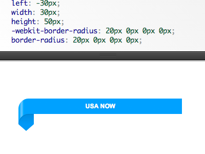 Pure CSS USA Today Style Ribbon